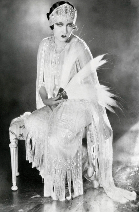 Gloria Swanson 1920sWedding Dress
