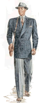 1920s mens fashion - loose fitting pants