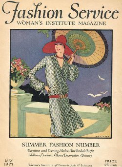 The womens institute of america with a flapper dress pattern