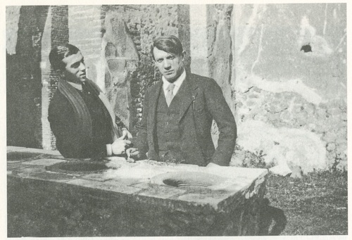 Picasso and leonide Massine in 1917